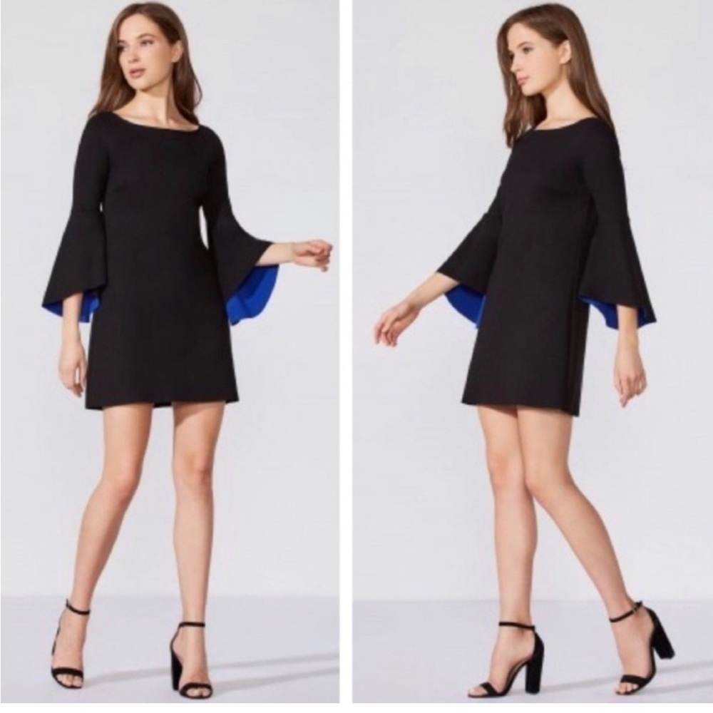 NWT Bailey 44 Black Ponte Knit High Born Shift Dress